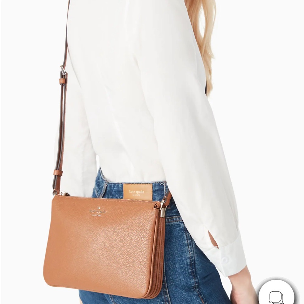Kate Spade Leather Crossbody zip Bag